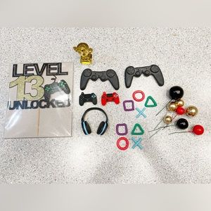 Cake Topper - Video Games Theme - 13th Birthday